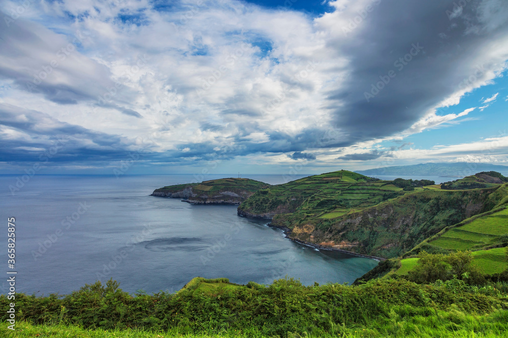 beautiful viewpoint on the Sao Miguel island beautiful viewpoint on the Sao Miguel island