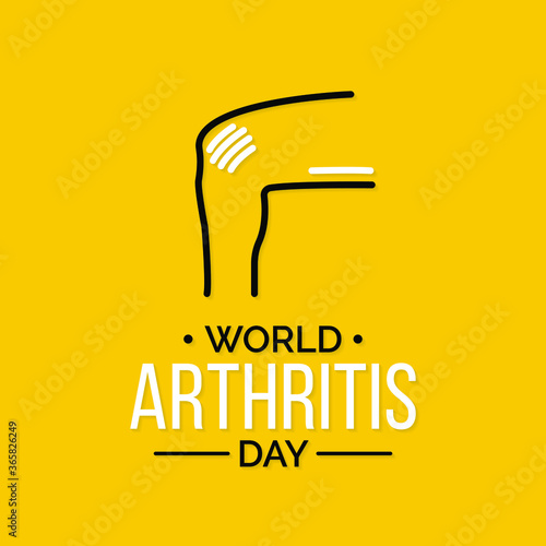 Vector illustration on the theme of world Arthritis day observed each year on October 12th across the globe.