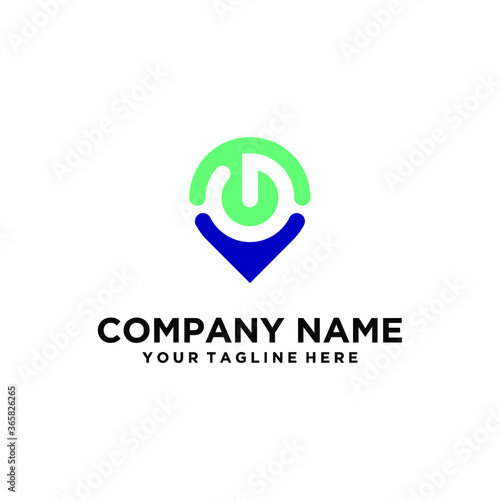 G letter logo pin map vector icon place. company logo design.