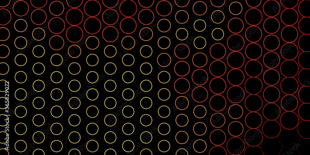 Dark Orange vector backdrop with dots. Abstract illustration with colorful spots in nature style. Pattern for business ads.