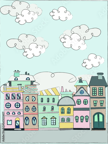 Vector illustration of city