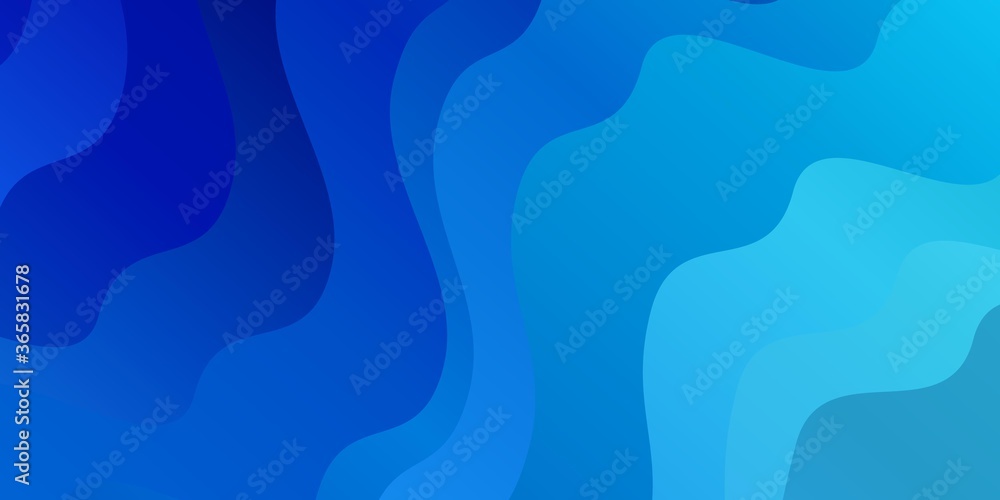Light BLUE vector pattern with curves. Bright sample with colorful bent lines, shapes. Template for cellphones.