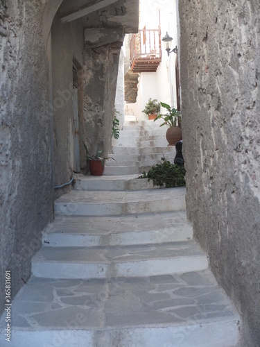 Fototapeta Naklejka Na Ścianę i Meble -  Gasse Naxos Altstadt