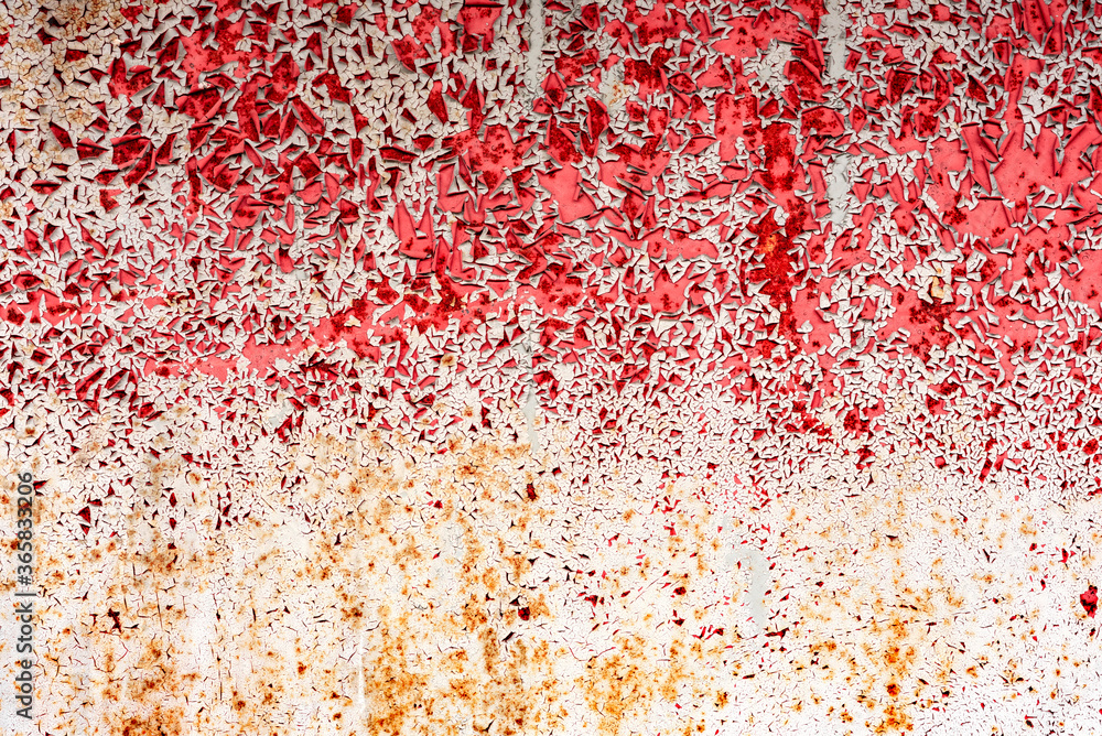Fototapeta premium Metal texture with scratches and cracks which can be used as a background
