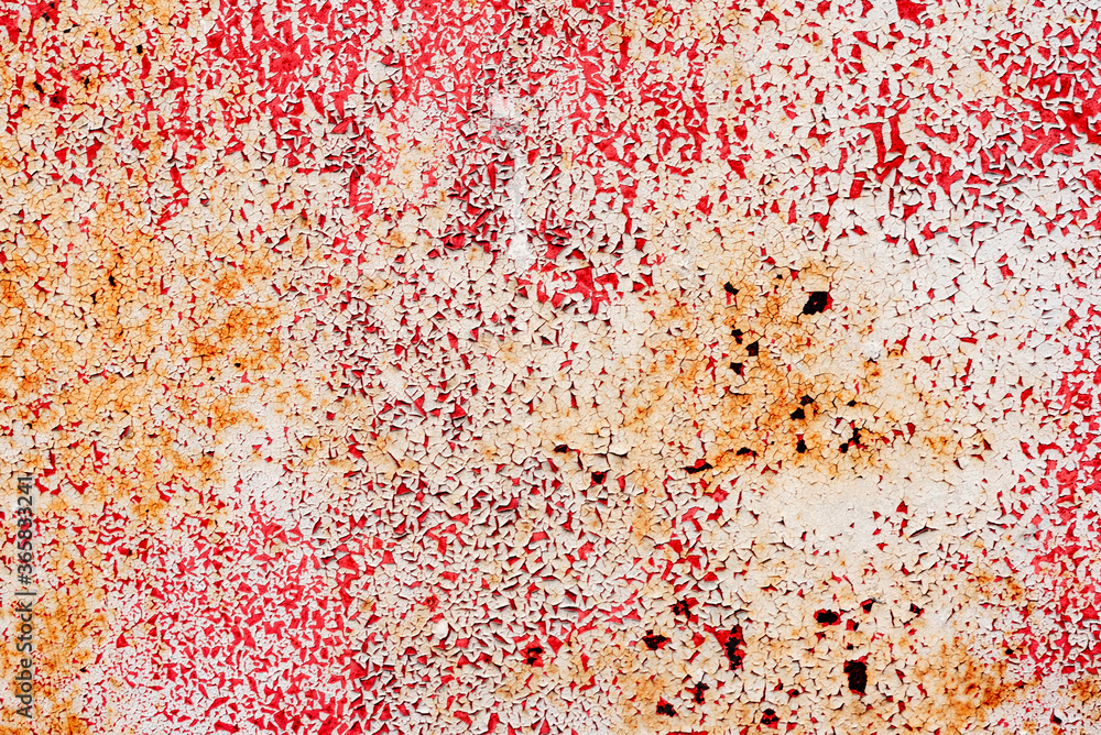 Fototapeta premium Metal texture with scratches and cracks which can be used as a background