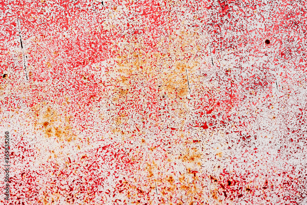 Fototapeta premium Metal texture with scratches and cracks which can be used as a background