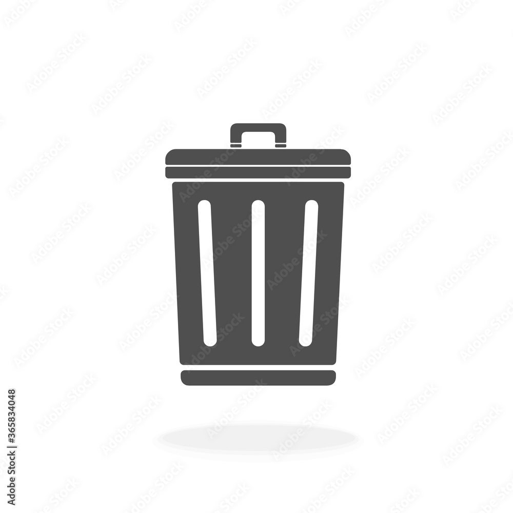 Trash Can Icon Vector Illustration Symbol - Garbage Concept. Trash Can Icon Vector Illustration Symbol - Garbage Concept.