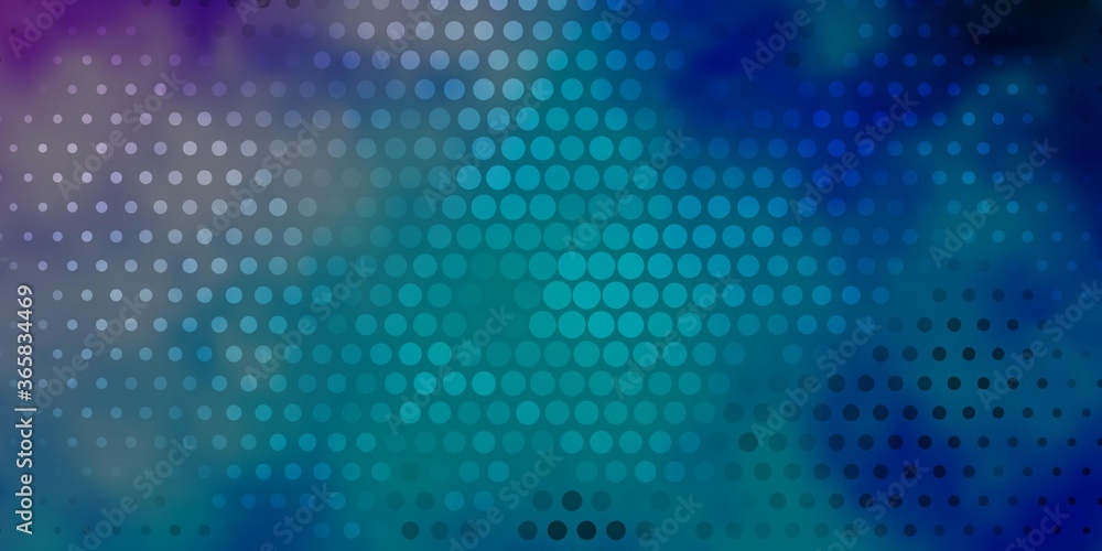Dark Pink, Blue vector background with circles. Abstract colorful disks on simple gradient background. Design for posters, banners.