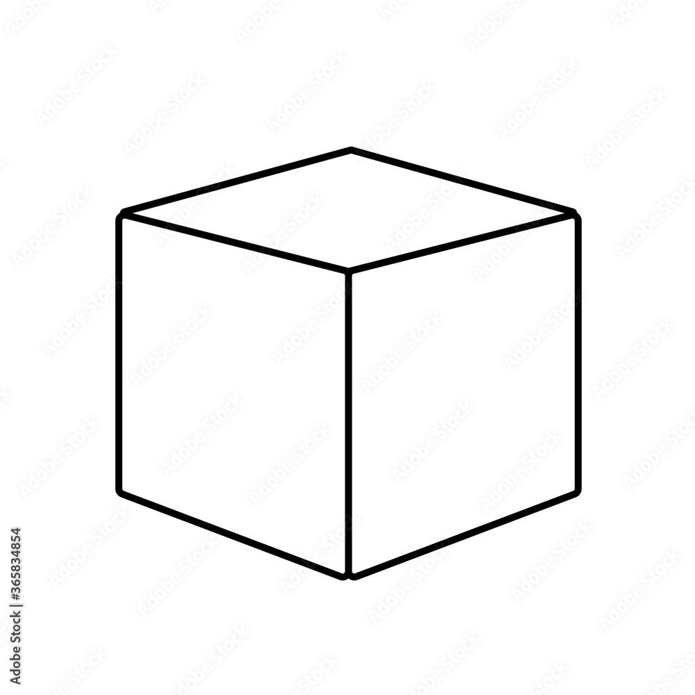 Closed box icon isolated on background, flat pictogram, business, marketing, internet Closed box icon isolated on background, flat pictogram, business, marketing, internet