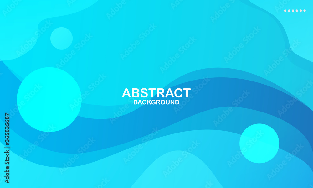 Colorful geometric background. Blue elements with fluid gradient. Dynamic shapes composition. Eps10 vector