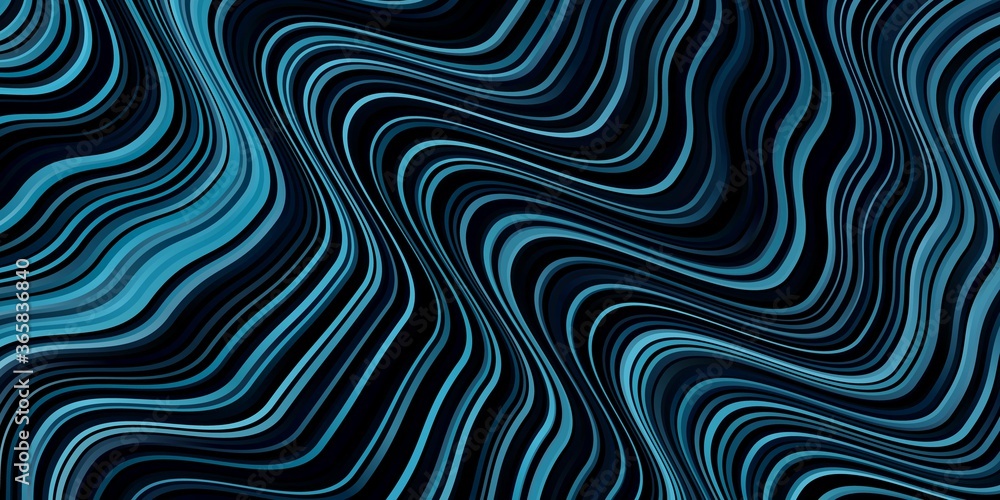 Dark BLUE vector background with wry lines. Abstract illustration with bandy gradient lines. Template for cellphones. Dark BLUE vector background with wry lines. Abstract illustration with bandy gradient lines. Template for cellphones.