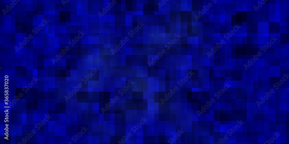 Dark BLUE vector template with rectangles.