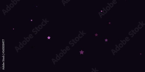 Dark Pink vector background with colorful stars. Decorative illustration with stars on abstract template. Best design for your ad, poster, banner.