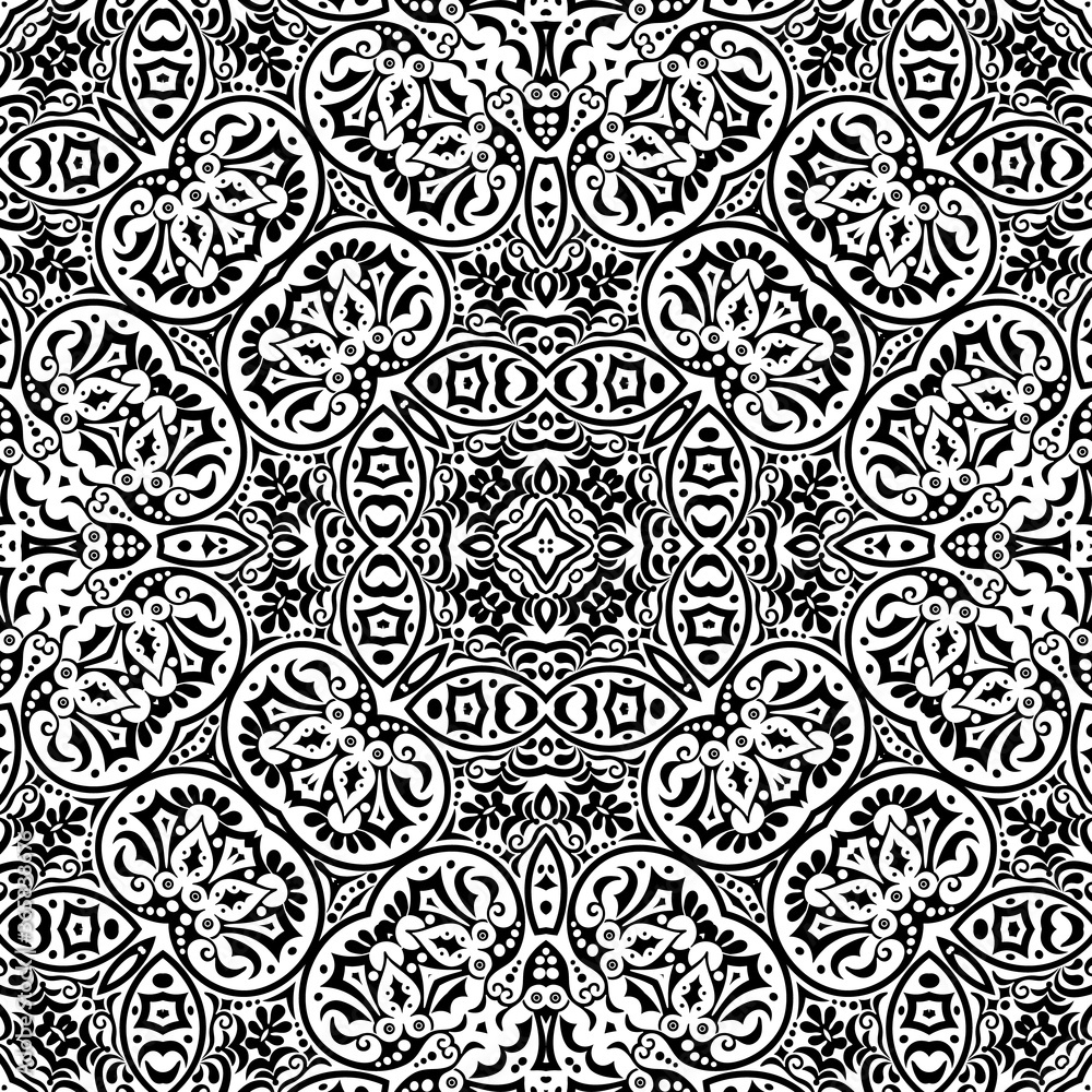 Vector ethnic hand drawn ornamental background. Vector ethnic hand drawn ornamental background.