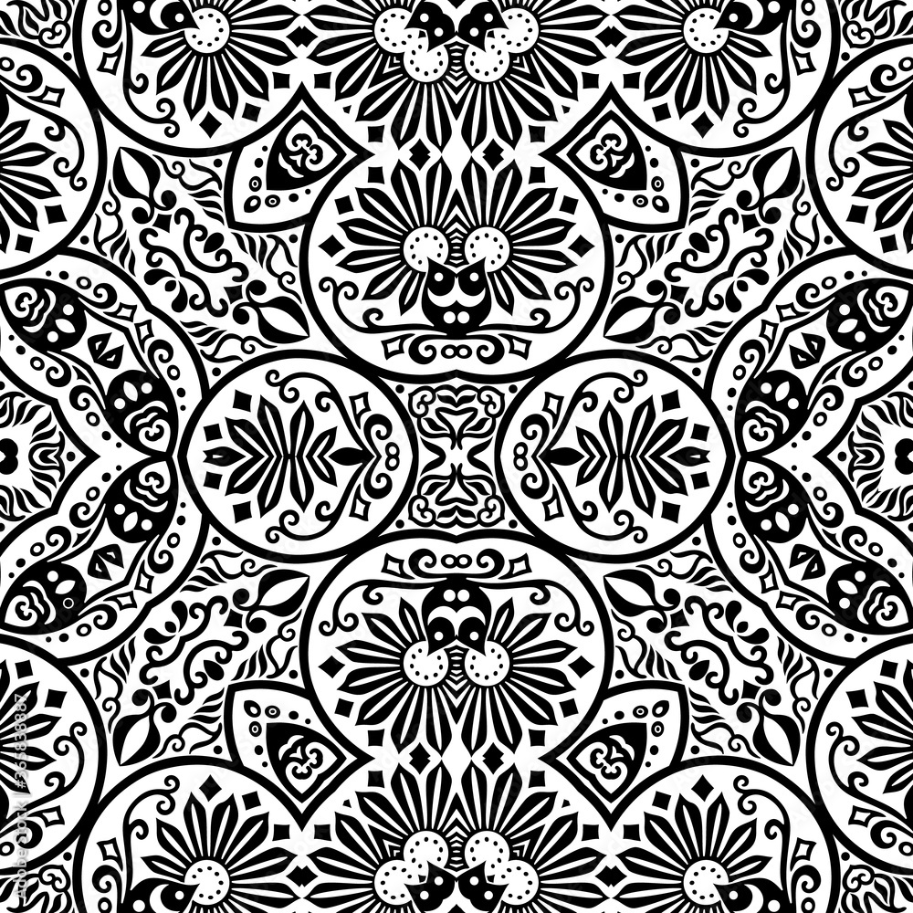 Vector ethnic hand drawn ornamental background. Vector ethnic hand drawn ornamental background.