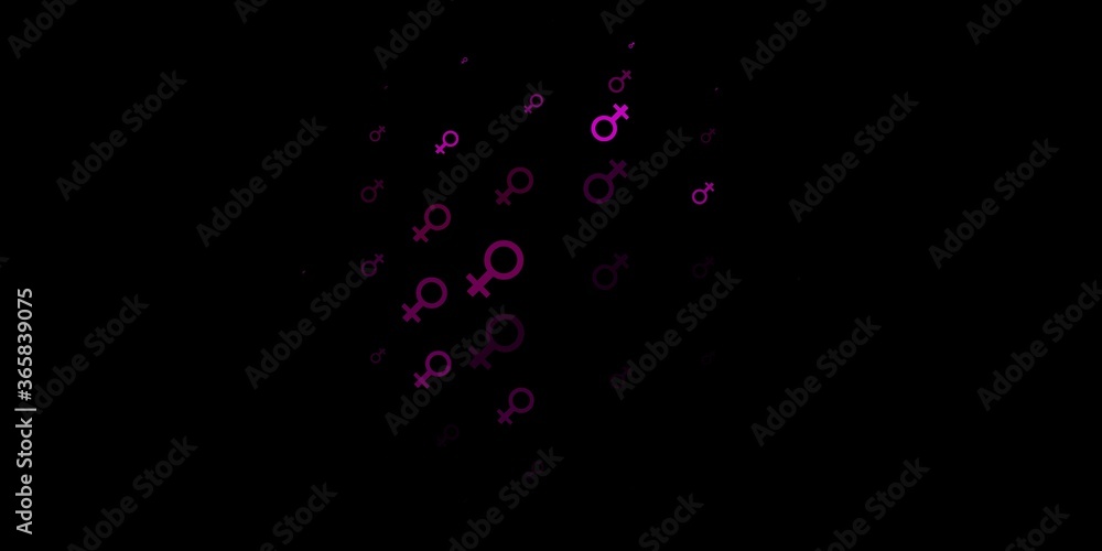Dark Pink vector background with woman symbols. Dark Pink vector background with woman symbols.