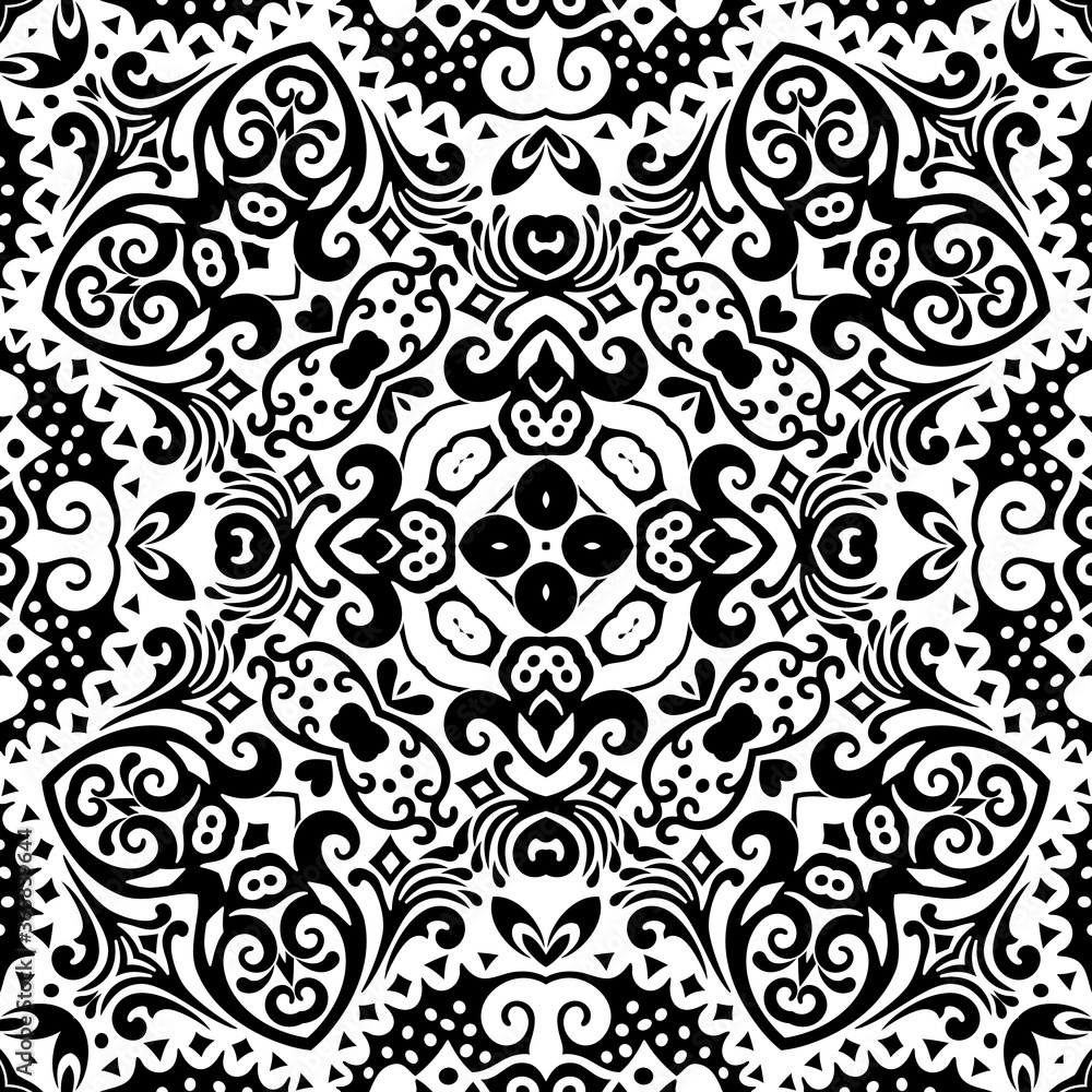 Vector ethnic hand drawn ornamental background. Vector ethnic hand drawn ornamental background.