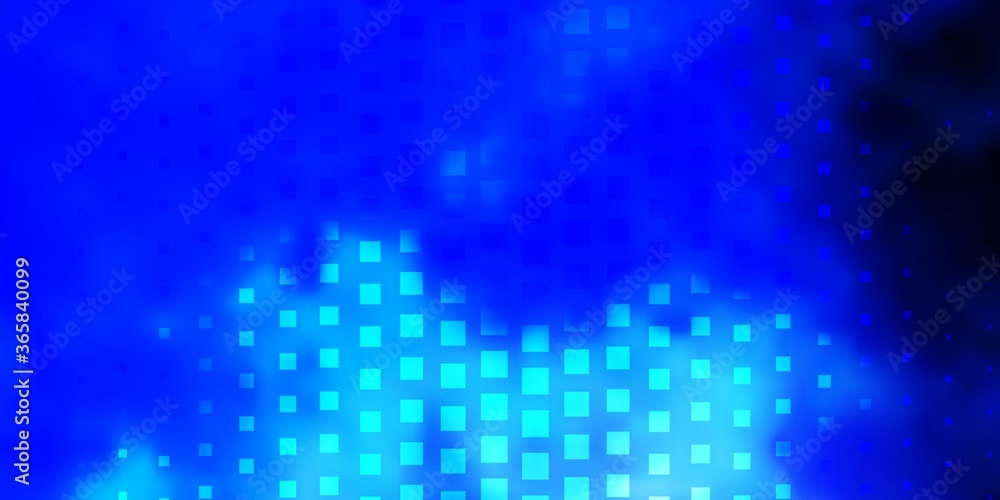 Light BLUE vector template in rectangles. Abstract gradient illustration with colorful rectangles. Design for your business promotion.