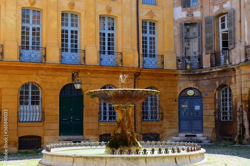 Place d'Albertas in Aix en Provence, France photo