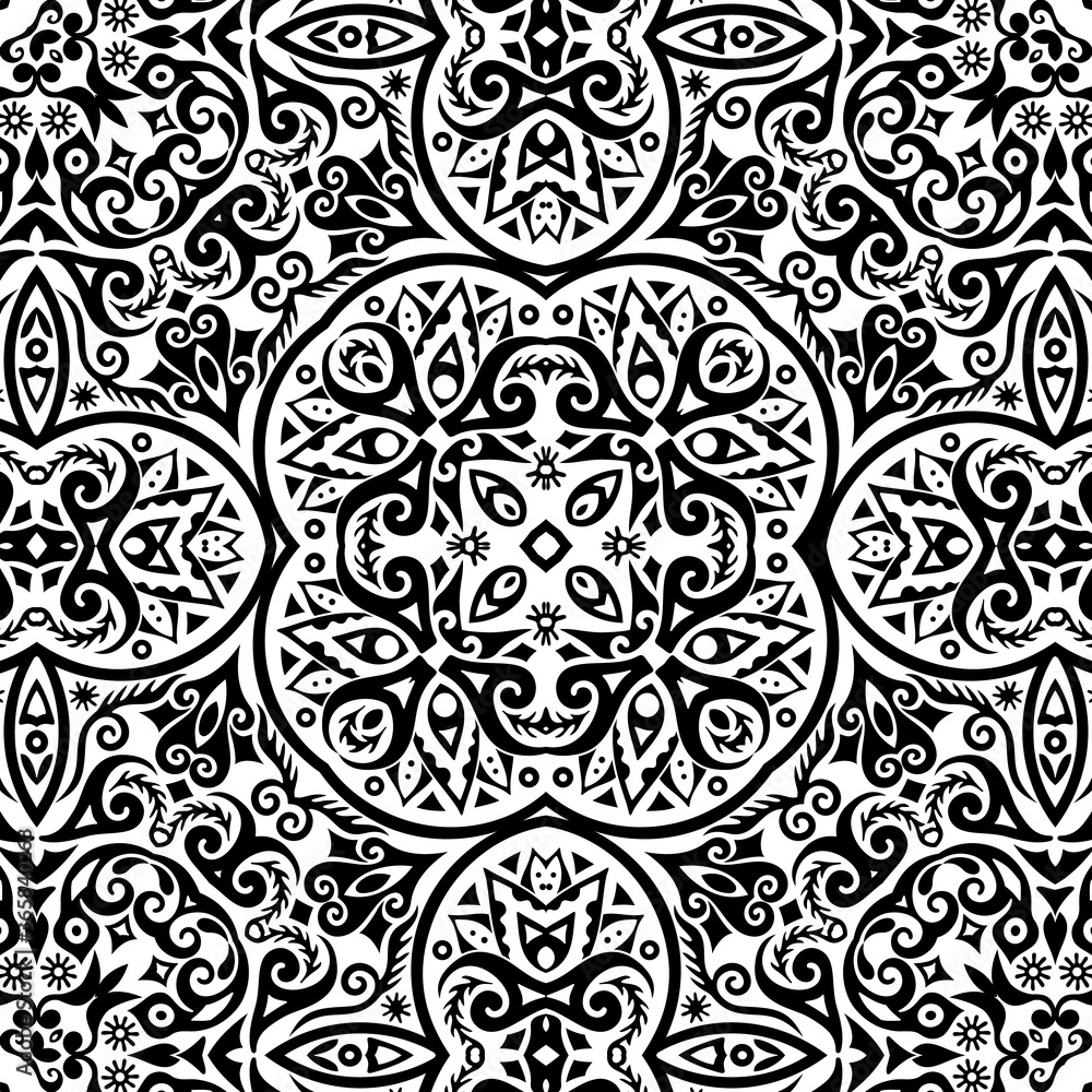 Vector ethnic hand drawn ornamental background. Vector ethnic hand drawn ornamental background.