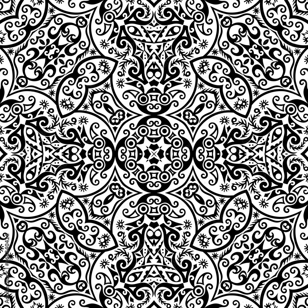 Vector ethnic hand drawn ornamental background. Vector ethnic hand drawn ornamental background.