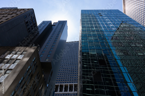 A Variety of Office Skyscrapers in Lower Manhattan of New York City