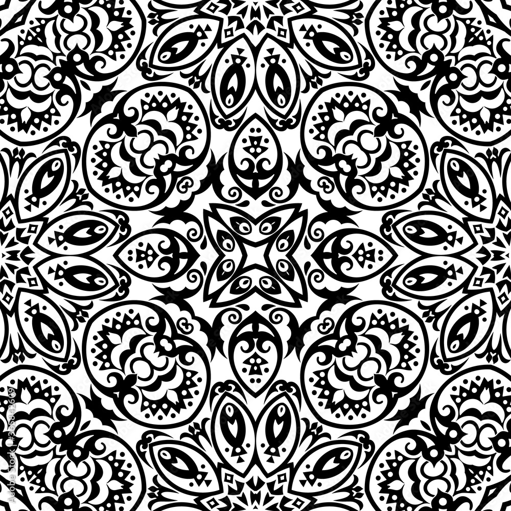 Vector ethnic hand drawn ornamental background. Vector ethnic hand drawn ornamental background.