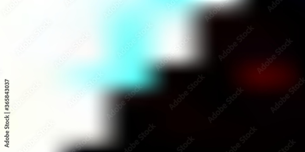 Fototapeta premium Dark red vector blurred background.