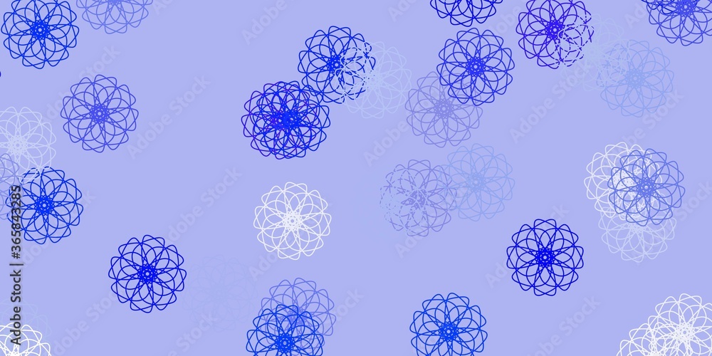Light blue vector natural layout with flowers. Light blue vector natural layout with flowers.