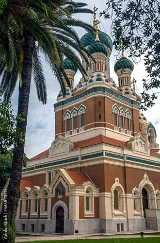 St.Micolas russian orthodox church. City of Nice, southern France 