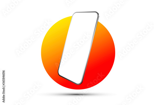 icona, telefono, smartphone, 3d