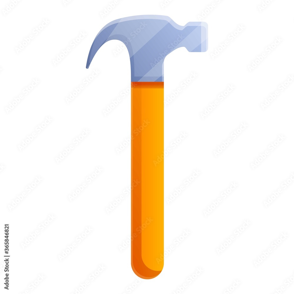 Carpenter hammer icon. Cartoon of carpenter hammer vector icon for web design isolated on white background Carpenter hammer icon. Cartoon of carpenter hammer vector icon for web design isolated on white background