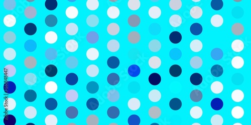 Light pink, blue vector background with spots.