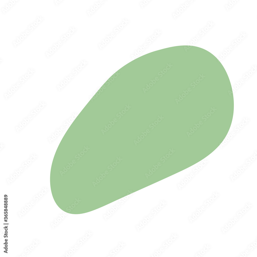 Elongated green circle . Trendy vector abstract pieces. Hand drawn modern design for card, print on clothes. Doodle stock illusration Elongated green circle . Trendy vector abstract pieces. Hand drawn modern design for card, print on clothes. Doodle stock illusration