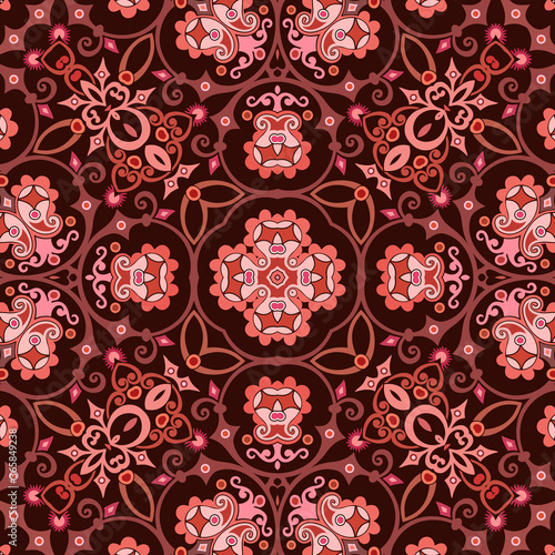 Vector ethnic nature ornamental background