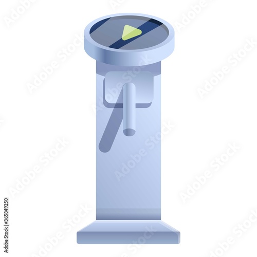 Closed turnstile icon. Cartoon of closed turnstile vector icon for web design isolated on white background