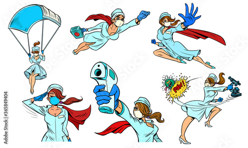super hero nurse set collection
