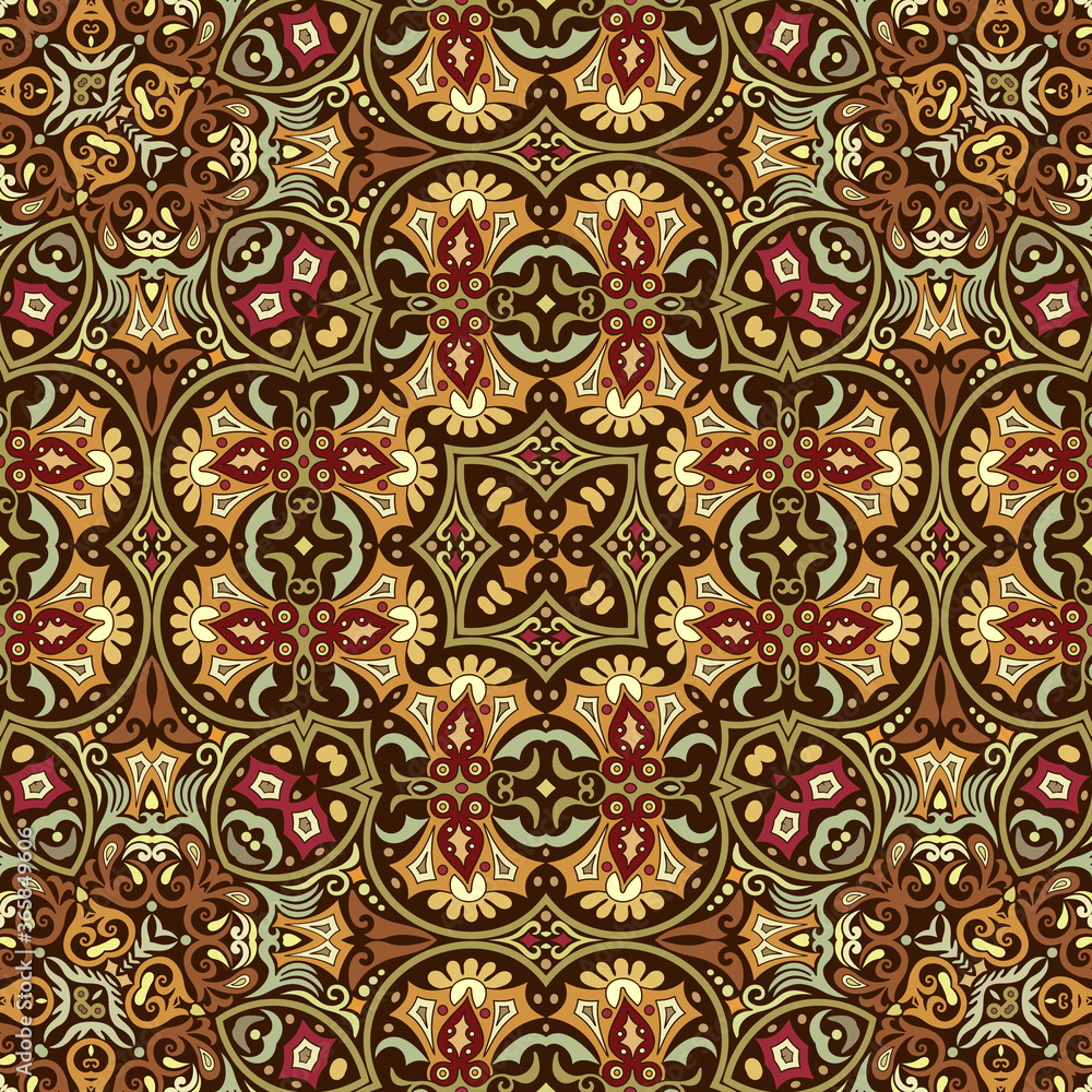 Vector ethnic nature ornamental background