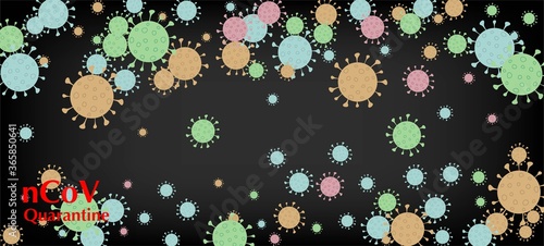 nCoV Quarantine Vector Banner. Business Information During 