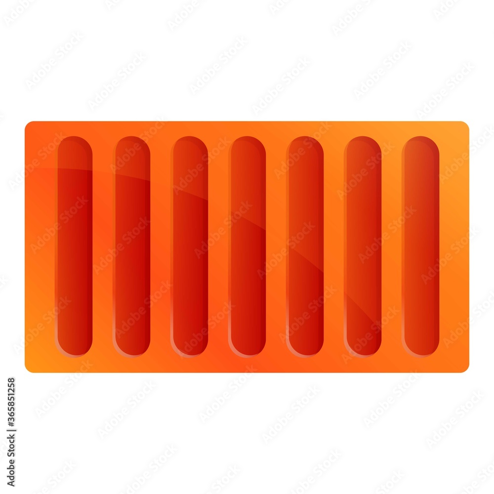 Cargo metal container icon. Cartoon of cargo metal container vector icon for web design isolated on white background Cargo metal container icon. Cartoon of cargo metal container vector icon for web design isolated on white background