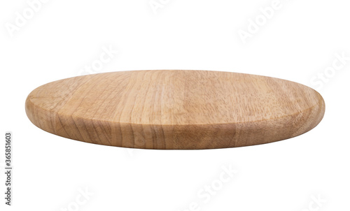 Round chopping board isolated on white background  © Valerii Evlakhov