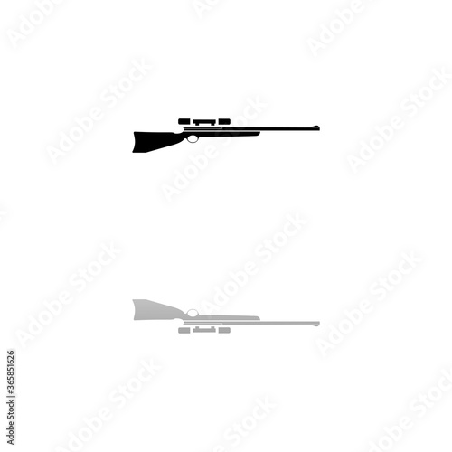 Sniper Rifle icon flat