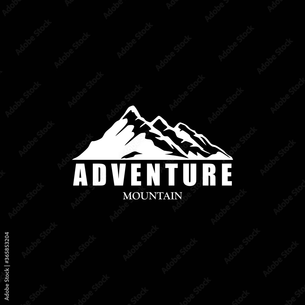 Mountain adventure vector logo design concept