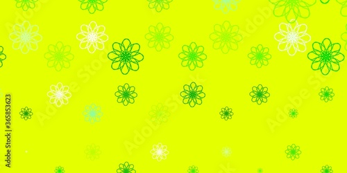 Light Green  Yellow vector template with lines.