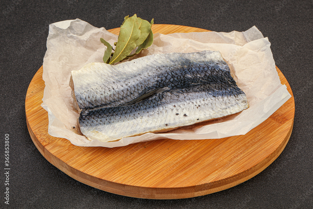 Herring fillet with skin and spices Herring fillet with skin and spices