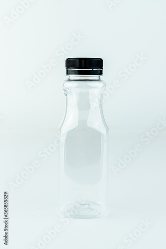 The plastic bottle isolated on white.