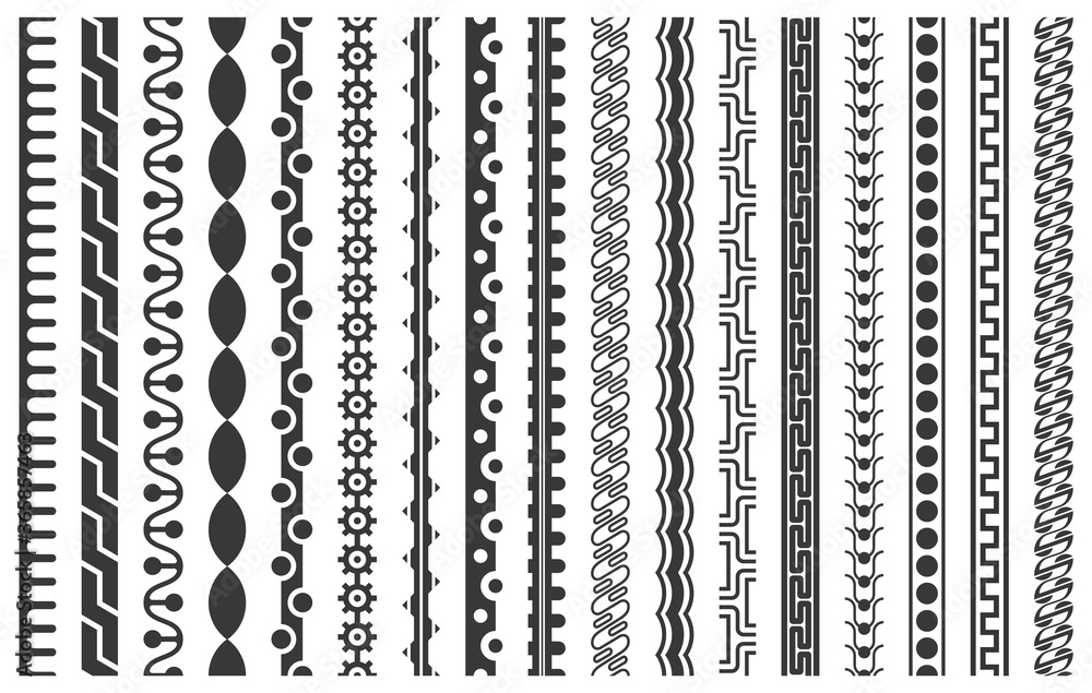 Chain pattern brushes set Chain pattern brushes set