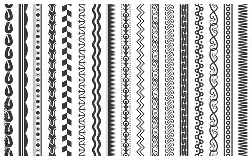 Chain pattern brushes set