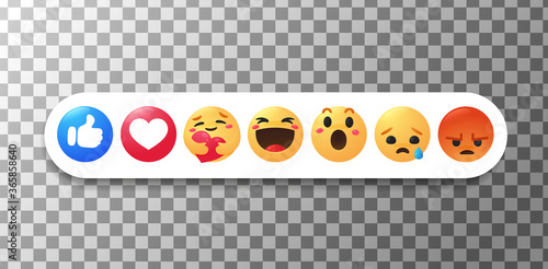 New emoticon. The thumb and face that show emotions while hugging with care.