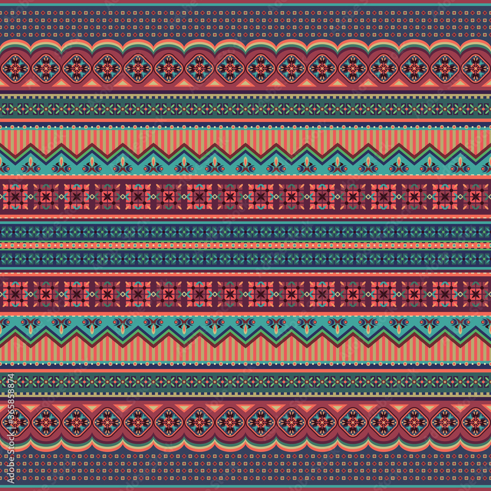 Abstract ethnic stripe pattern, vector background Abstract ethnic stripe pattern, vector background